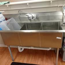best 3 compartment sink with sideboards