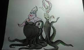 Ursula The Sea Witch And Her Crazy Sister Morgana Fadas Desenhos Irma