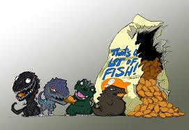 A Godzilla Themed Post I Found On Reddit I Liked Thatsalotoffishcrackers Thatsalotoffish Fish Godzilla Godzilla199 Godzilla Funny Kaiju Monsters Godzilla