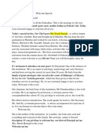 Anchoring Script For A Cultural Event Dances Welcome Quotes How To Memorize Things Script