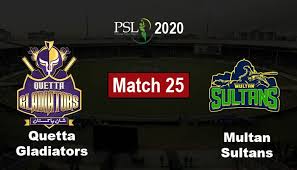 Psl 5 live streaming is accessible on cricketgateway, while in the event that you need to watch pakistan super league coordinates live on tv channels then ten sports, ptv sports, ptv cricket. Psl Live Score Quetta Gladiators Vs Multan Sultans Psl 2020 Match 25
