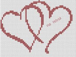Mit wenigen mausklicks wird mit winstick® ein foto in eine vorlage umgewandelt! Hjerter Hearts Cross Stitch Alphabet Wedding Cross Stitch Cross Stitch Patterns