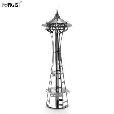 Click To Buy Popigist 3d Metal Puzzle Diy Mini Nano Building Models Space Needle Tower United States Jigsaw Kids Educati Metal Puzzles 3d Metal Toys Gift