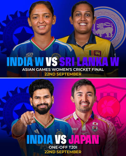 A special day for Indian cricket fans as both the men's and women's teams will be in action on September 22nd. 🇮🇳 (Cricket winner, Women's cricket, Shreyas Iyer, Japan, T20 cricket, indian