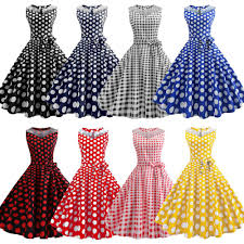 Dresses Dress Ladies Loose Spaghetti Straps V Neck Cami Holiday Party Fashion Polka Dot Dresses Ideas Polka Dress Womens Polka Dot Dress Retro Style Dress