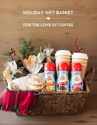 Coffee Holiday Gift Basket The Tomkat Studio Blog Christmas Gift Baskets Diy Homemade Christmas Gifts Christmas Gift Baskets
