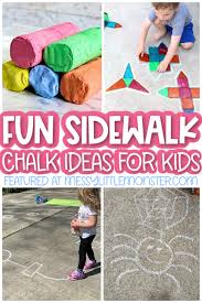 Sidewalk Chalk Ideas Sidewalk Chalk Recipes Messy Little Monster