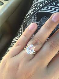 3 Carat Oval Diamond Ring With Vintage Wedding Band Oval Solitaire Engagement Ring Wedding Rings Vintage Wedding Rings Oval Wedding Rings Engagement
