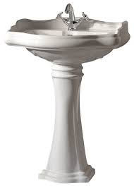 ws bath collections retro pedestal sink