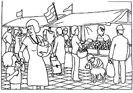 Ook voor de tablet en mobiel. Nederland Kleurplaten Markt
