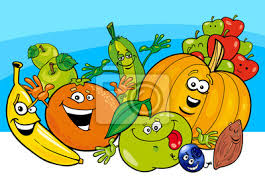 Personajes De Dibujos Animados Vegetales Y Frutas Fotomural Fotomurales Paquete Cuento De Hadas Pandilla Myloview Es