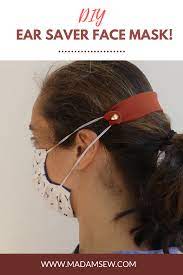 Ear Saver Strap For A Face Mask Ear Leather Face Mask Diy Face Mask