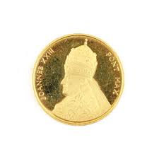 In vatican gift you will find a selection of the finest precious rosaries, sterling silver saints medals, handcarved crucifixes and religious gifts. Lot Rare Pope Joannes Xxii Vatican Gold Coin