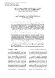 Makalah integrasi nasional dalam bingkai bhinneka tunggal ika. Pdf Hubungan Pengetahuan Kewarganegaraan Dengan Partisipasi Politik Mahasiswa