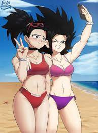 The two Sexy Saiyans of Universe 6 enjoying their time off at the beach by  echosaber1 : r/dbz