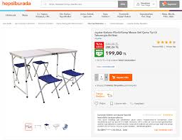 Joystar Katlanir Piknik Masasi Seti 199 Tl Hb Fiyat Saat 12 15 Arasi Gecerli