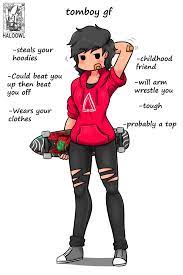 Skater Tomboy GF | Ideal GF | Type of girlfriend, Gf memes, Tomboy