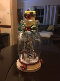 Christmas Candle Globe By Kukiupcycledcrafts On Etsy Christmas Candle Decorations Christmas Decor Diy Christmas Candle