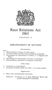 The Race Relations Act 1965 Blessing Or Curse Institute Of Race Relations