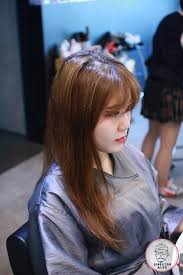 Korean hairstyles is one of my favorites! Fiery Red Two Block Haircut For Girls Kpop Korean Hair And Style