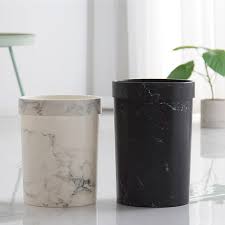 I also love that unlike most of the marble bathroom trash can that is typically plastic. Marble Pattern Trash Can Plastic Office Bathroom Kitchen Trash Bin Living Room Bedroom Waste Bin Without Lid European Style Buy At The Price Of 11 59 In Aliexpress Com Imall Com