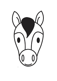 Realistic horse drawing to color. Coloring Page Horse Head Free Printable Coloring Pages Img 17536