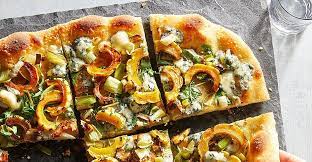 Delicata Rosemary Blue Cheese Pizza Recipe Blue Cheese Pizza Blue Cheese Cheese Pizza