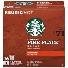 Pike place is my favorite starbucks coffee, i love it the way howard loves sumatra. Starbucks Pike Place Roast Medium Keurig Brewed K Cups Ground Coffee 7 Oz Box Coffee Roasting Medium Roast Coffee Keurig K Cup