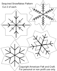 12+ free printable snowflake templates. Sequin Snowflakes Felt Christmas Ornament Pattern American Felt Craft Blog