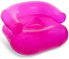 Amazon Com Decorative Hot Pink Blow Up Inflatable Chair For Home College And Birthday Gift 31in X 30 25in Inflatable Chair Inflatable Furniture Hot Pink Room