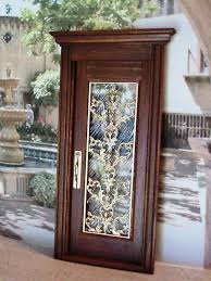 Dollhouse Miniature Handcrafted 1 12 1 Quot Inch Scale Door Ooak Dollhouse Miniatures Wood Door Frame Natural Teak Wood