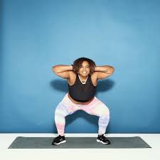 Jump Squat With Heel Tap Squat Variations Cardio Workout Squats