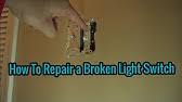 Wire new one in the same way as the old one. How To Fix A Broken Light Switch Youtube