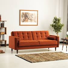 Check spelling or type a new query. Mid Century Modern William Burnt Orange Velvet Sleeper Sofa Walmart Com Walmart Com
