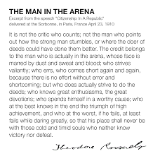 Teddy Roosevelt The Man In The Arena Challenge Quotes Cool Words Wise Words
