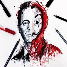 mein portrait von berlin pedroalonsoochoro haus des geldes pedroalonso hausdesgeldes hausdesgel zeichnung malen und zeichnen kunst inspiration