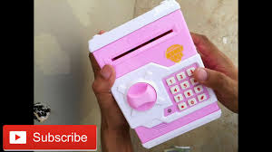 Piggy banks kids will actually be excited to use. Unboxing Money Safe Piggy Bank For Kids With Electronic Lock Youtube