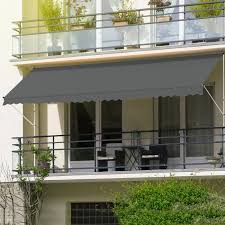 Check spelling or type a new query. Ml Design Store Banne Terrasse Balcon Auvent Retractable Reglable 200x120cm Gris Leroy Merlin