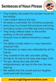 Learn about common and proper noun types and denounce bad grammar with this handy noun guide from grammar and plagiarism check website easybib. English Example Sentences 20 Sentences Of Noun Phrase 20 Sentences Of Noun Phrase One Of The Most Important Aspects To Understand An En Nouns Sentences Phrase