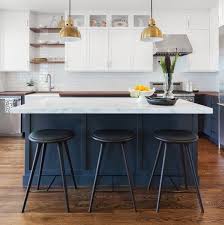 Trend Alert Navy Marble Brass In The Kitchen Bath Kitchen Trends Painting Kitchen Cabinets Blue Kitchen Cabinets
