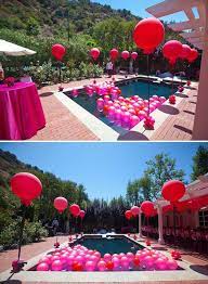 See more ideas about balloons, pool party, balloon decorations. Pool Party Decor Ideas Sfeenks Com Pool Party Graduation Pool Parties 20th Birthday Party