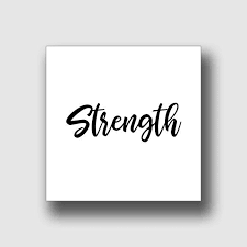 Black And White Signs With Words Affirmation Poster Strength Single Word Sign One Word Signs Simple Wall Art Minimalist Quote Bla One Word Quotes One Word Quotes Simple Minimalist Quotes