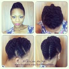 Flat twists are similar in many ways to cornrows, but they're even easier to do. Chunky Flat Twist Updo For Neck Length Or Longer Natural Hair Rules