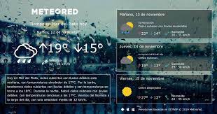 Aunque, el pronóstico no sustituye el juicio administrativo en la toma de decisiones, simplemente es una ayuda en ese proceso. Tiempo En Mar Del Plata Meteored Clima Pronostico Del Tiempo Hasta Manana