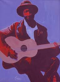 Guitar painting for sale in factory price, hand painted, satisfaction guaranteed 100% to shop guitar painting at toperfect art gallery. Black Man Playing Guitar Paintings Fine Art America