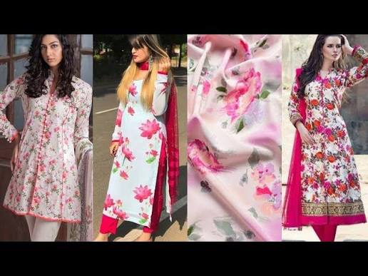75 Stylish floral print dress designs - Suit designing ideas from floral printed fabric - YouTube