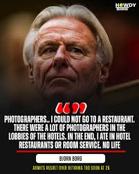 Bjorn Borg admits regret over retiring at just 26, calls it wrong choice 😮  #bjornborg