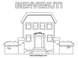 Benvenuti A Scuola Disegno Da Colorare Tuttodisegni Com Immagini Di Scuola Scuola Primo Giorno Di Scuola
