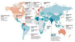 Indy100 On Twitter Cool Countries Cost Of Living Map