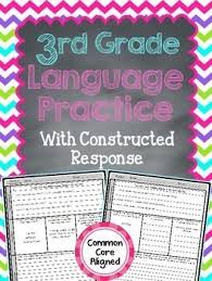 These 30 Language Review Worksheets Are Great For Homework Classwork Or Morning Work You Can Even Include 3rd Grade Math Constructed Response Math Practices